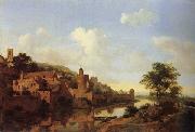 A Fortified Castle on a Riverbank HEYDEN, Jan van der